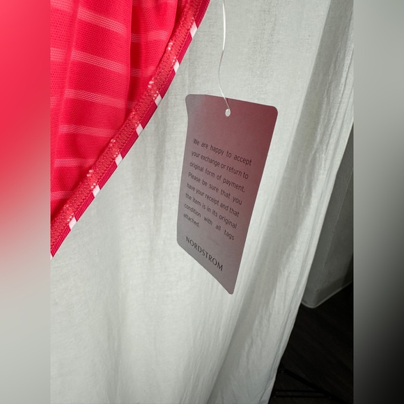 Sea Level Swim Coral & White Stripe Chamarel Band Bikini Bottom Size 12 NWT - Picture 6 of 13